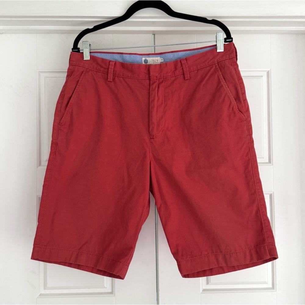J. Crew Chino Short Paisley Lined ‘Nantucket Red’ Shorts, 33